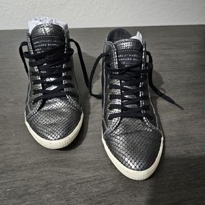 Marc by Marc Jacob in Silver/ Metalic High Top Shoe - size 7.5